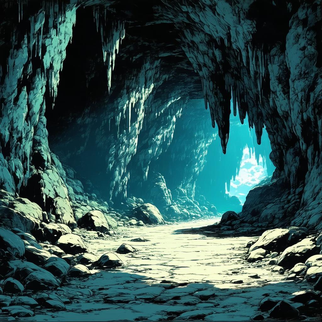 Massive Manga Cavern in Dramatic Shadow