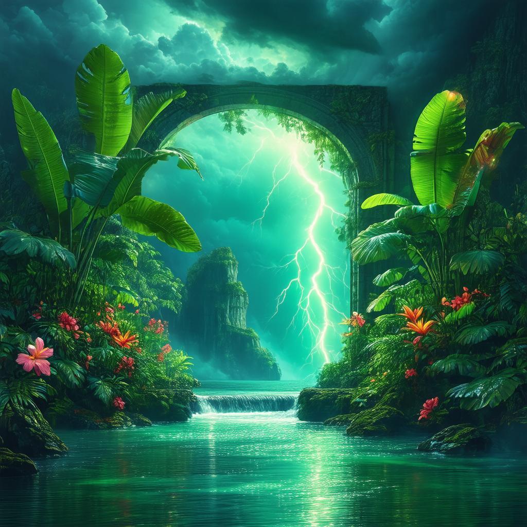 Enchanted Amazon Jungle Portal to Atlantis