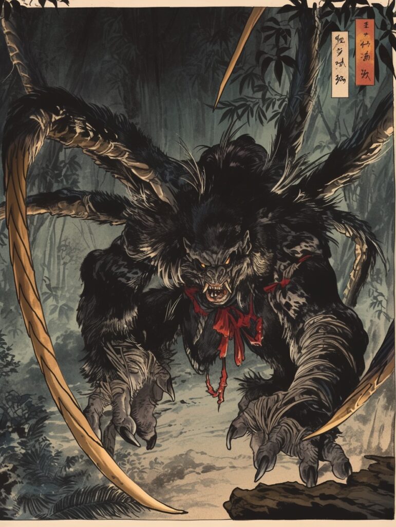 Gorilla-Tarantula Hybrid Lurking in Jungle