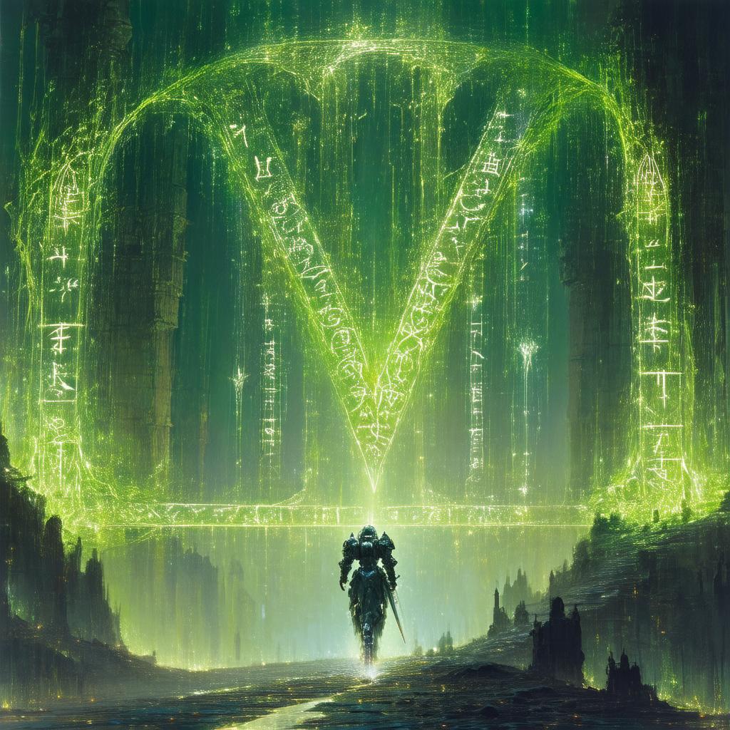 Armored Core Reimagined With Glowing Runes