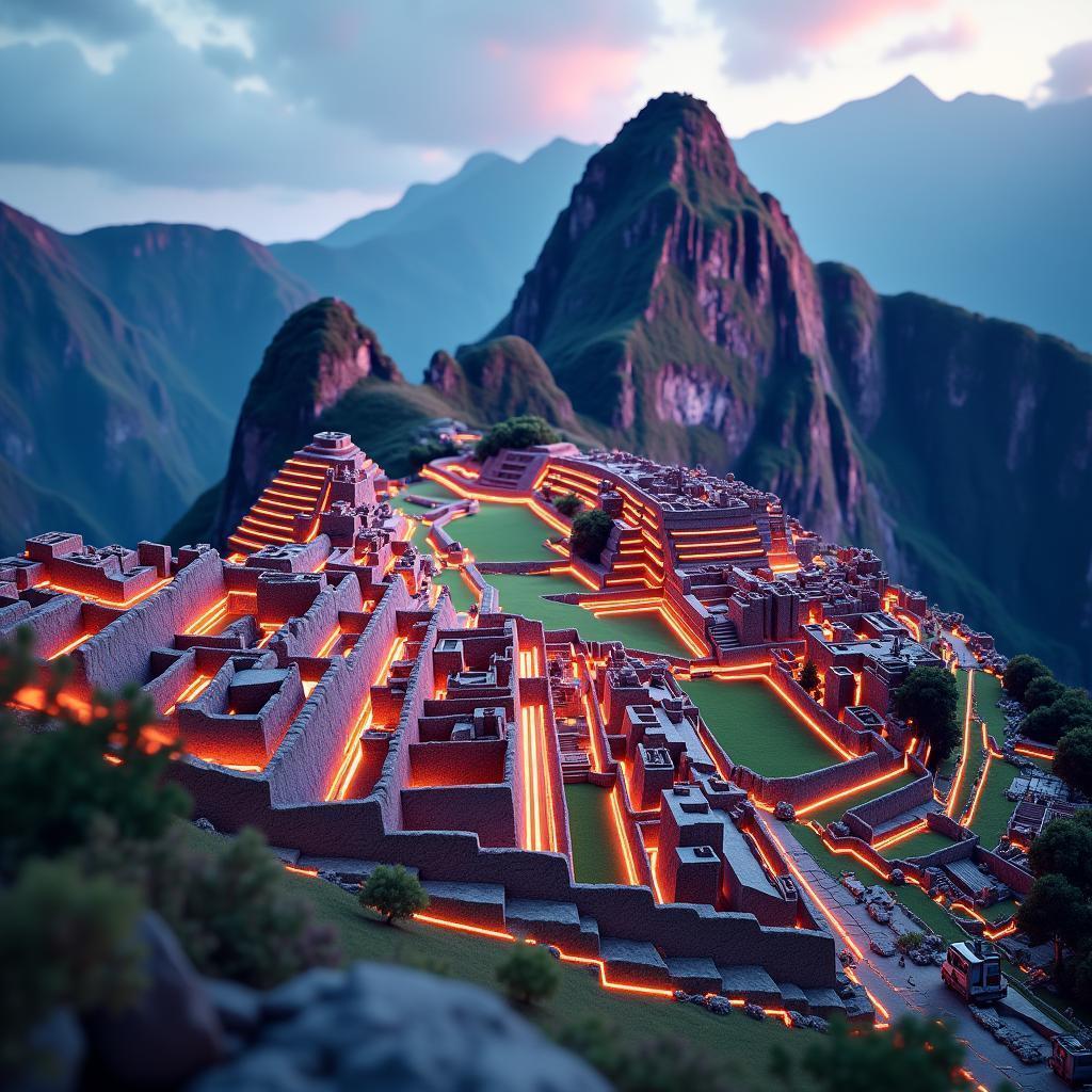 Machu Picchu Reborn With Glowing Technology
