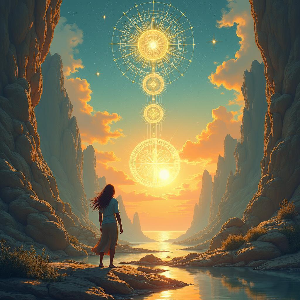 Lone Wanderer Crossing Intertwined Timelines