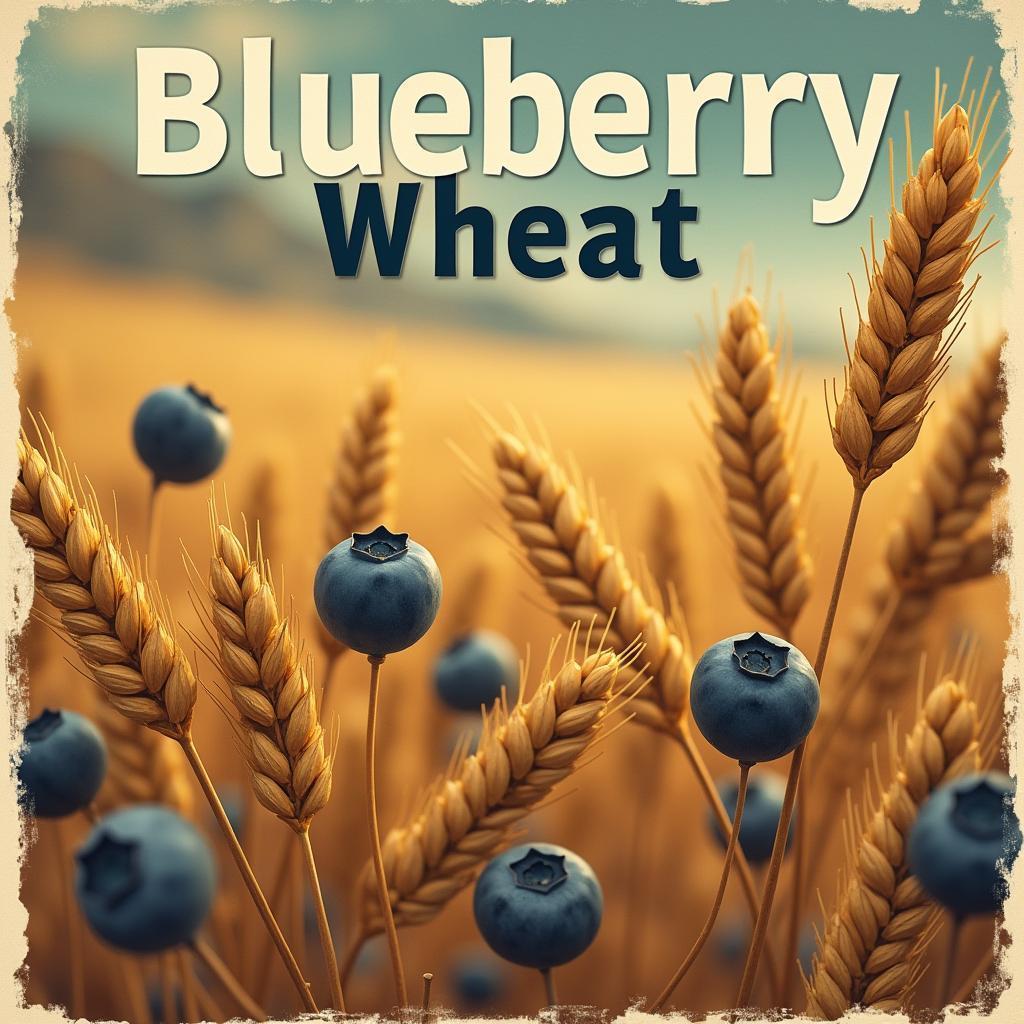 Vintage Travel Poster for Blueberry Wheat