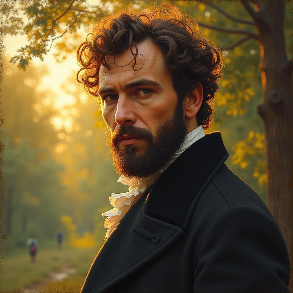 Impressionist Portrait of Alexander Pushkin