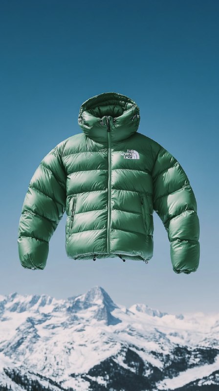 Bean Green North Face Down Jacket