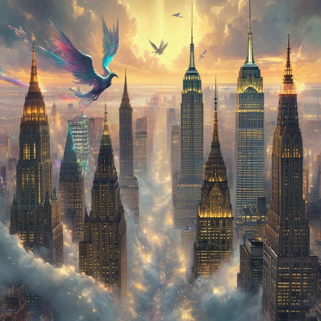 Gothic Skyscrapers and Magic Over New York