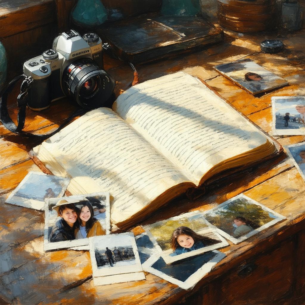 Impressionist Diary in Dappled Sunlight