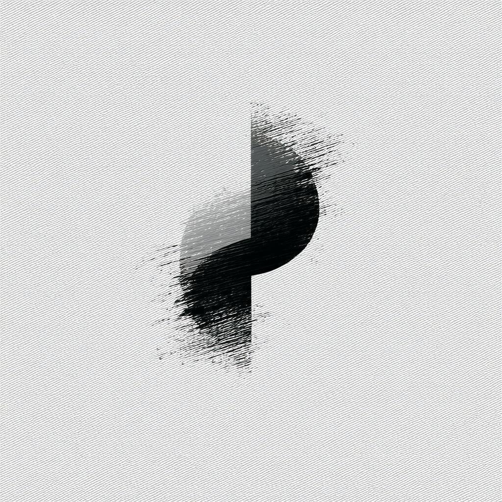 Impressionist Film Logo in Black and White