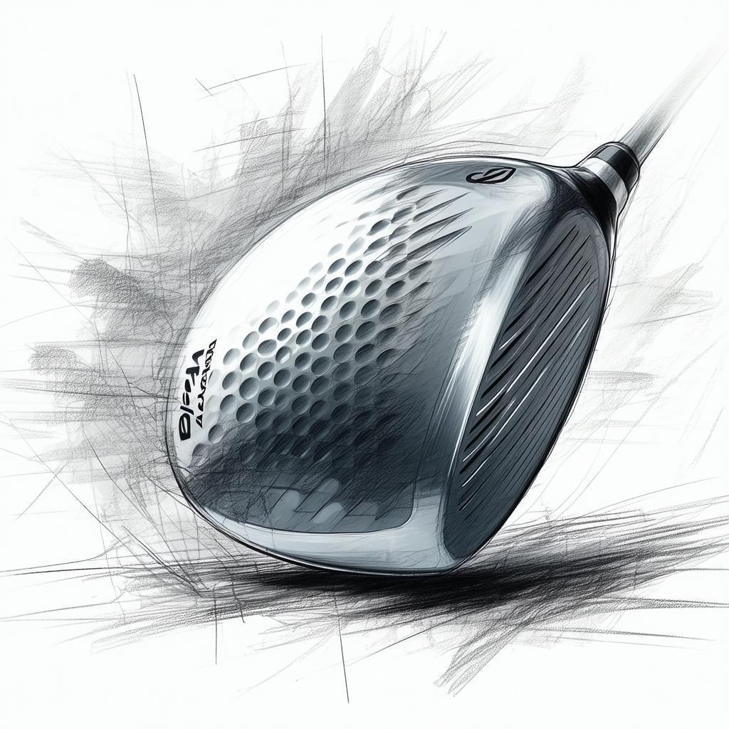 Fine Line Sketch of a Stealth Driver