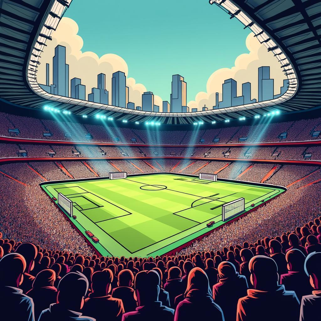 Future Fulham Stadium in Iconic Manga