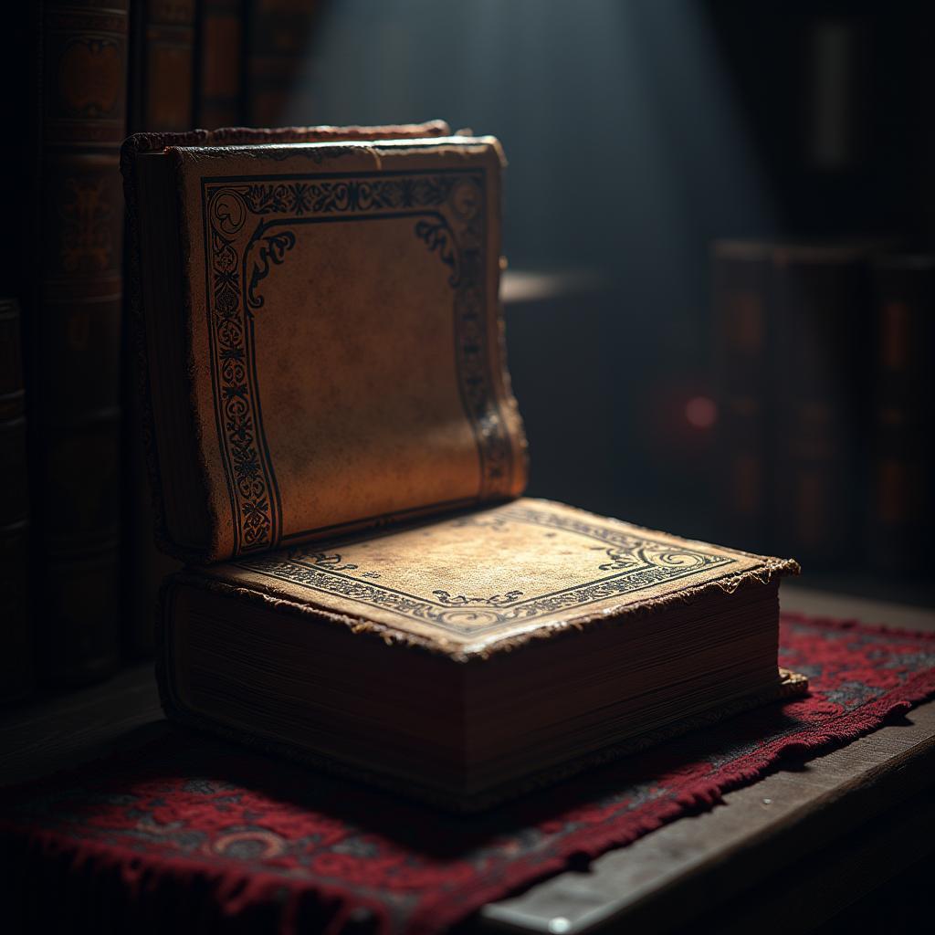 Cozy Fantasy Book Cover in Chiaroscuro