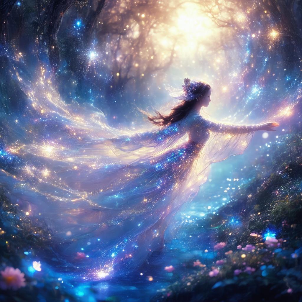 Celestial Specter Drifting Through Starlight