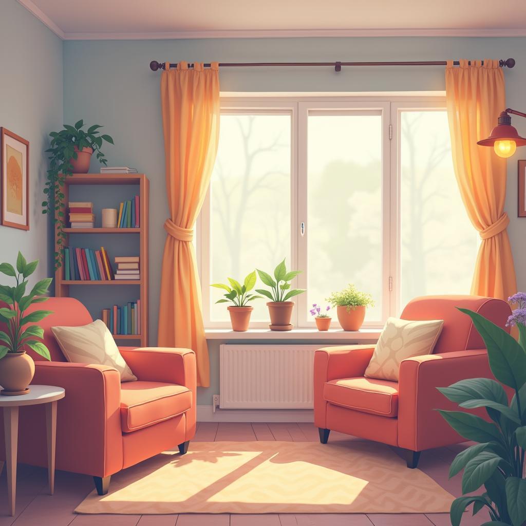 Lazy Sunday in a Cozy Pastel Apartment