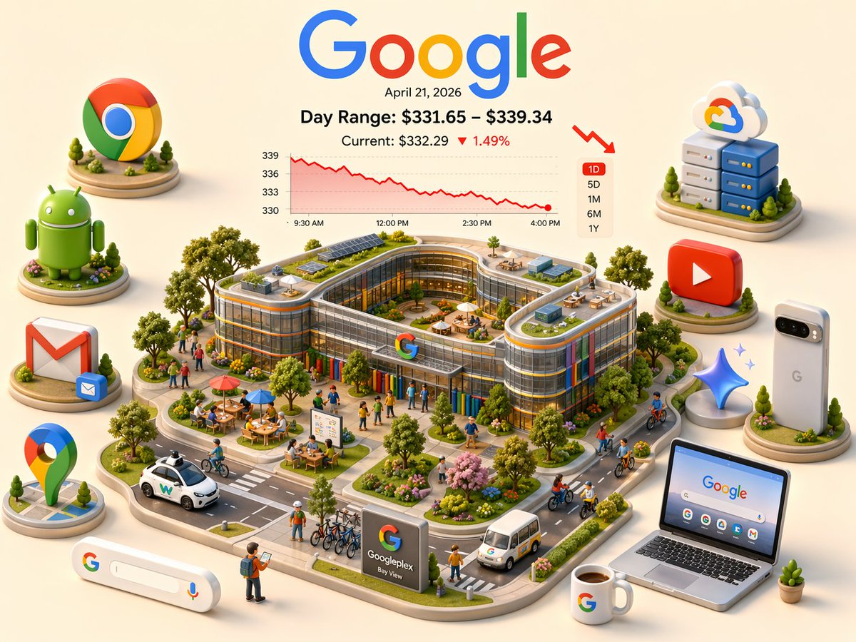 Isometric 3D Scene With Live Stock Data