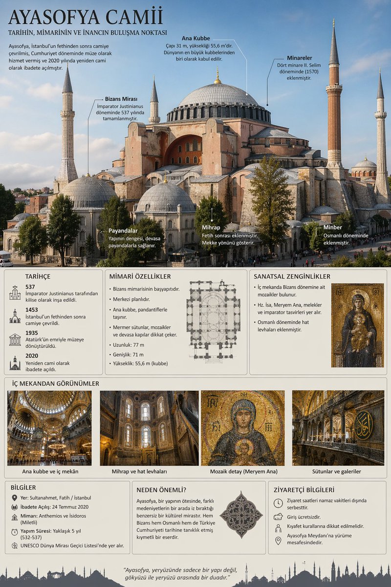 Hagia Sophia Annotated Infographic