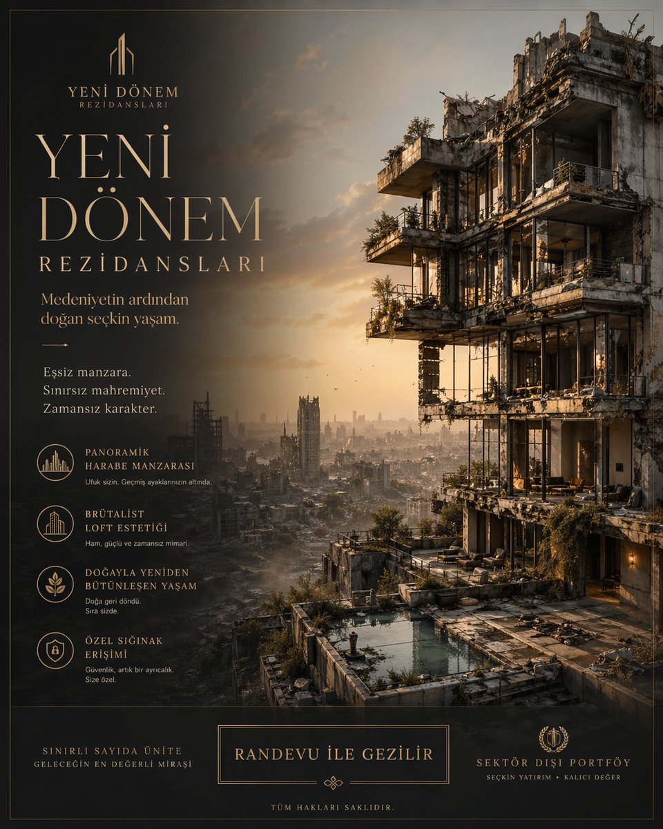 Post Apocalyptic Luxury Real Estate Brochure