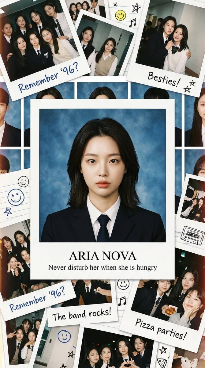 1990s High School Yearbook Collage Scene