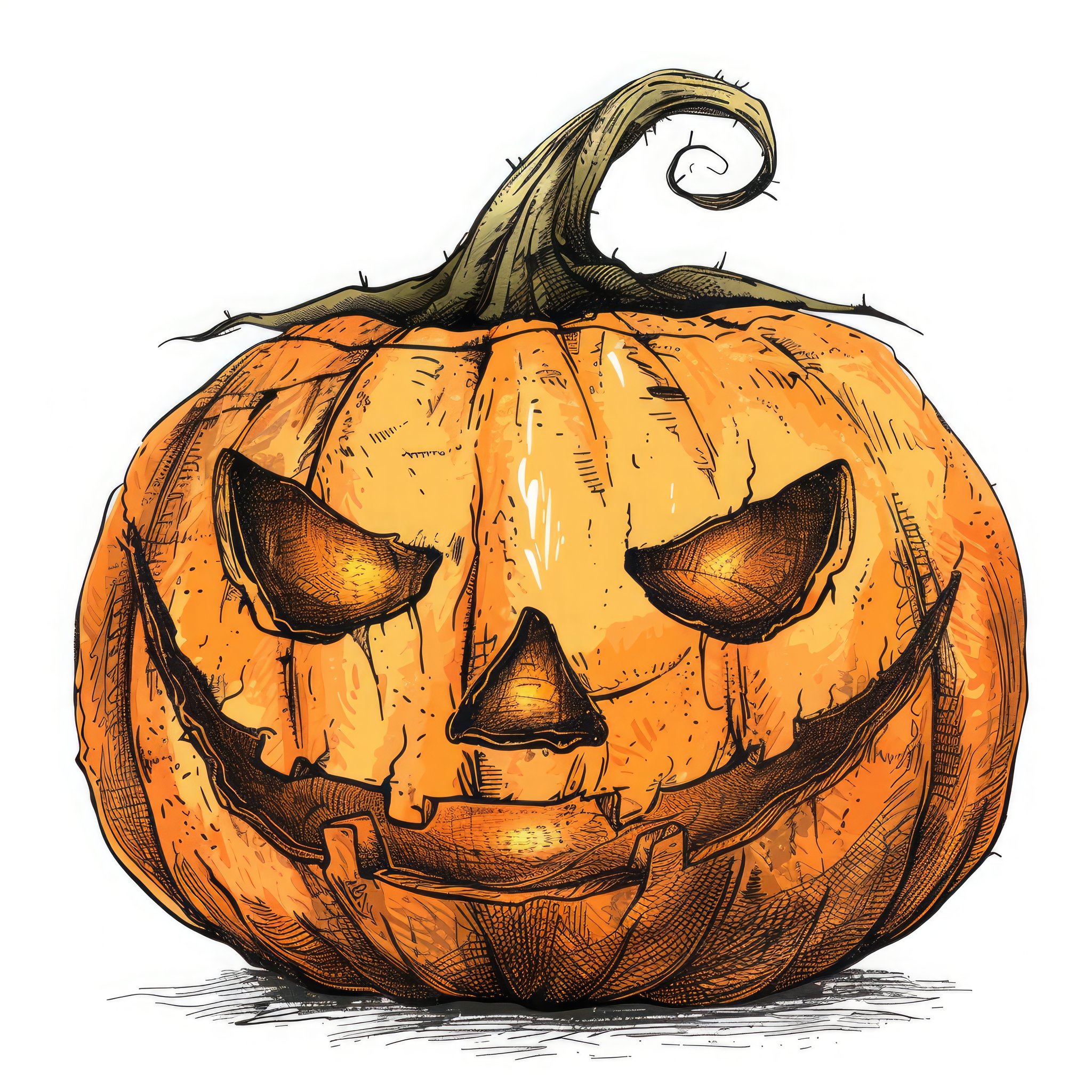SVG: Halloween Pumpkin and Ghost