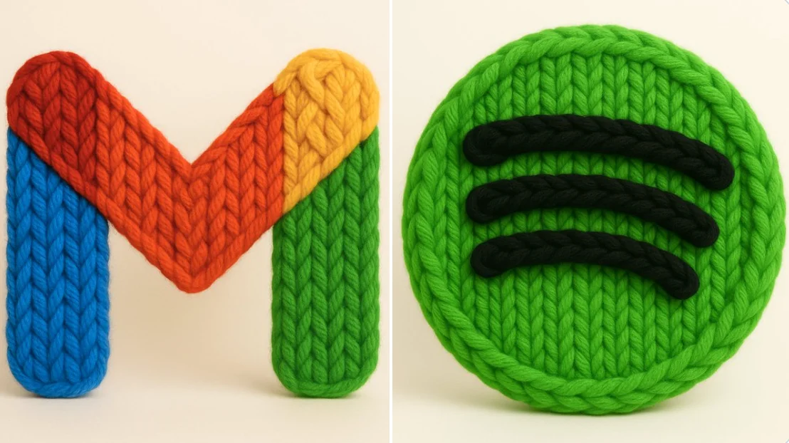 3D Photorealistic Render of Thick Thread Handwoven Logo