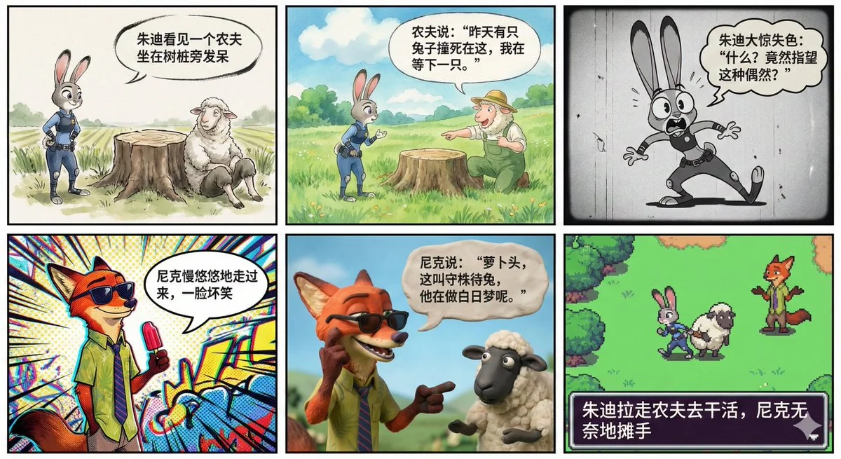 A Fusion of Animation Styles in aFantasy Story