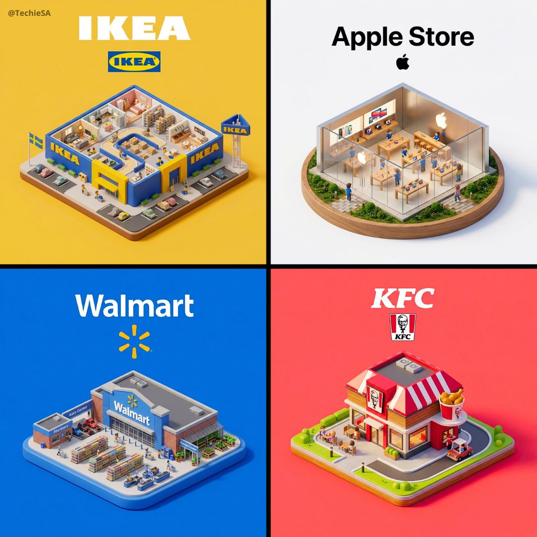 Brand Cartoon Miniature 3D Diorama
