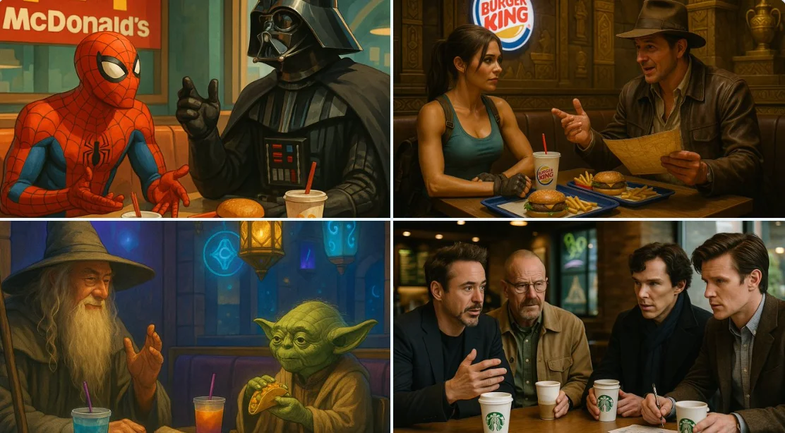 Casual Chat in Fast Food