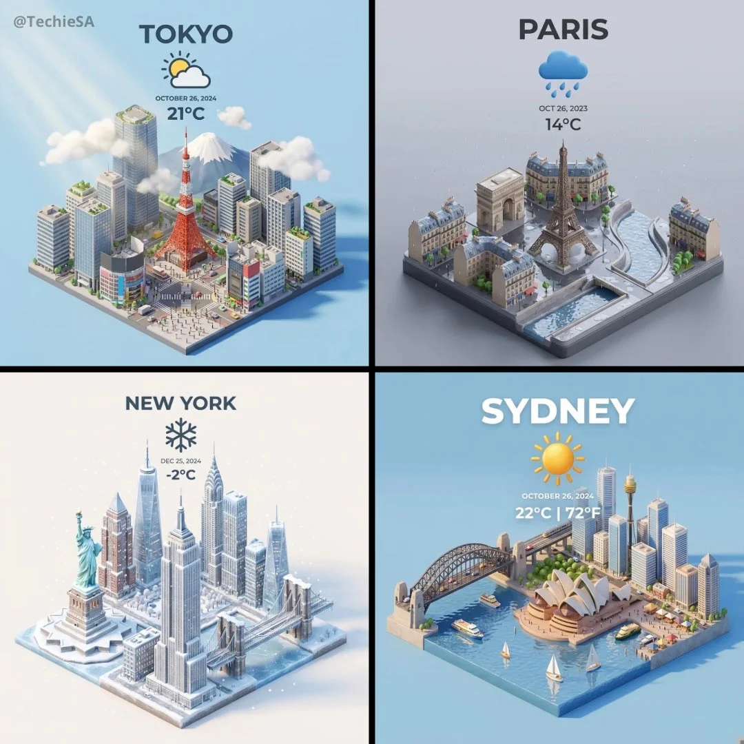 Clear 45° Top-Down Isometric Miniature 3D Cartoon Scene