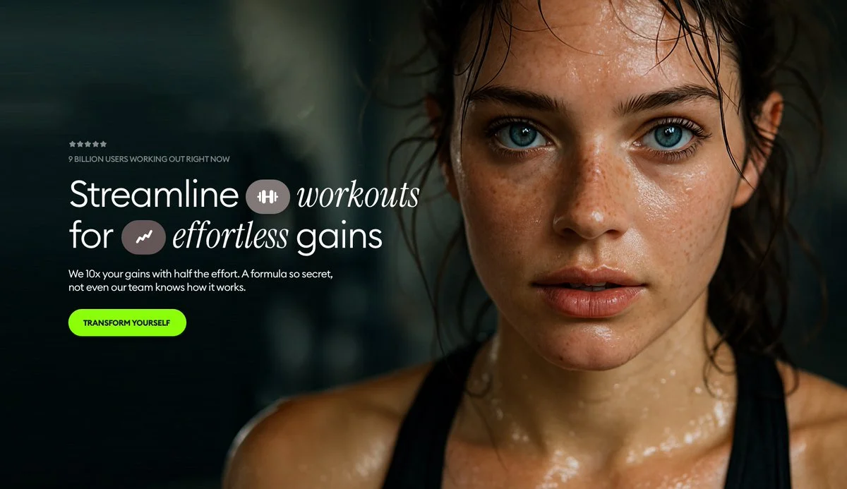 Closeup Face of a Young Woman After Workout, Beautiful and Editorial