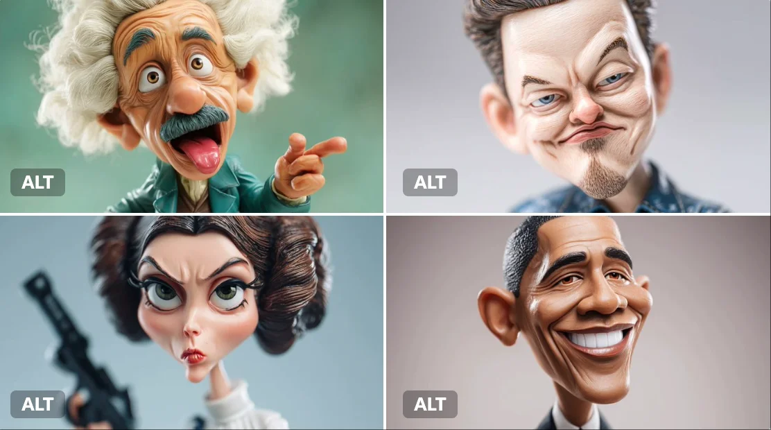 Comic-style Caricature Illustration