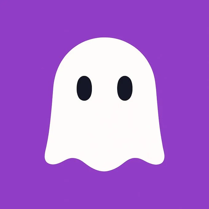 Cute Cartoon Ghost as the Main Subject