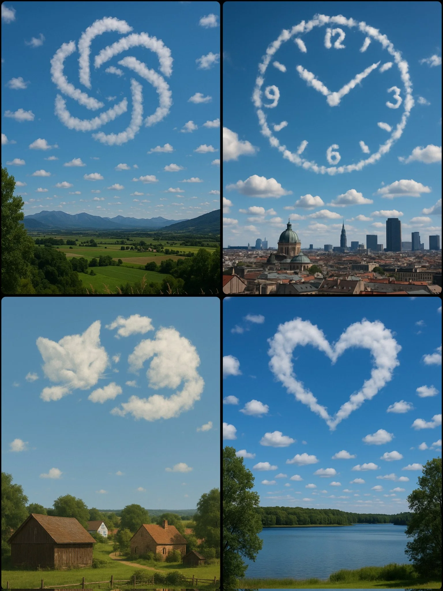 Daytime Cloud Scene Composition