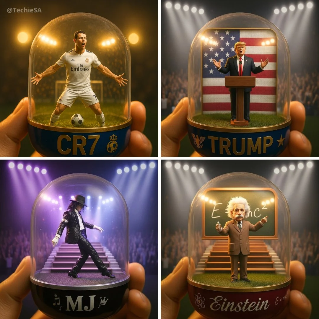 Detailed Transparent Gashapon Capsule Diorama Featuring [NAME] in Their Iconic Pose/Style