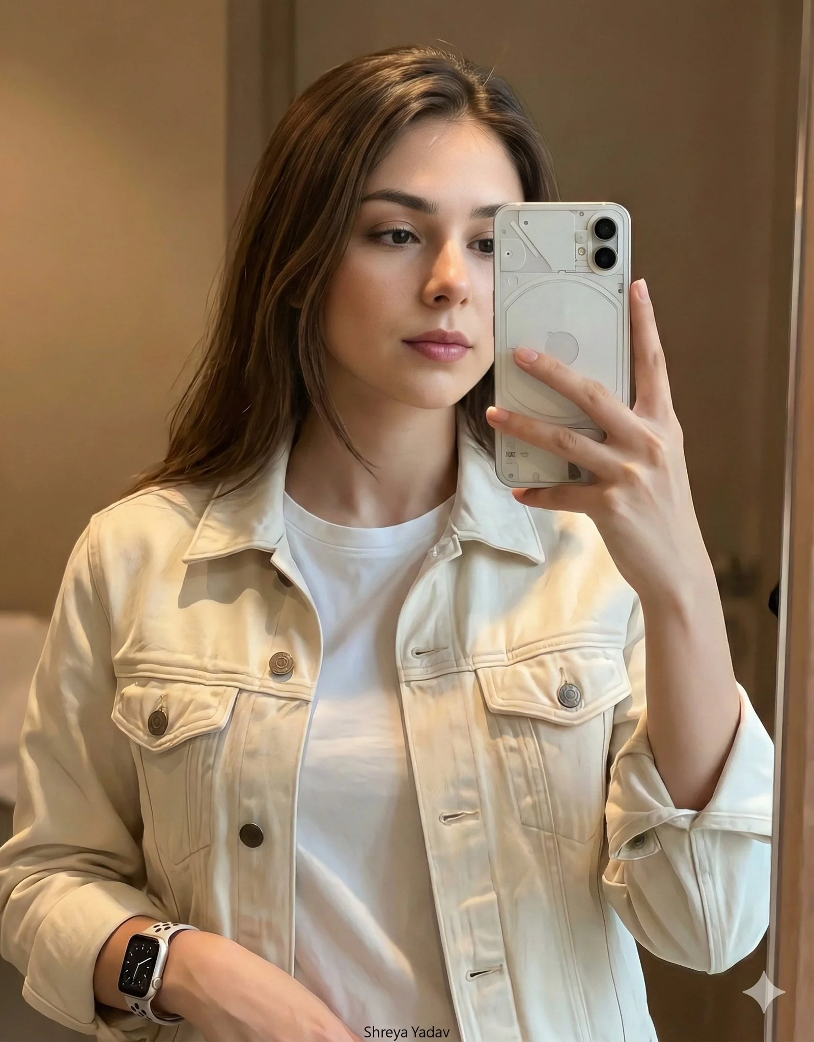 Generate Ultrarealistic Mirror Selfie Image Based on Uploaded Photo