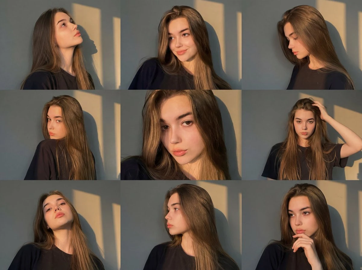 Golden Hour Portrait Collage Art