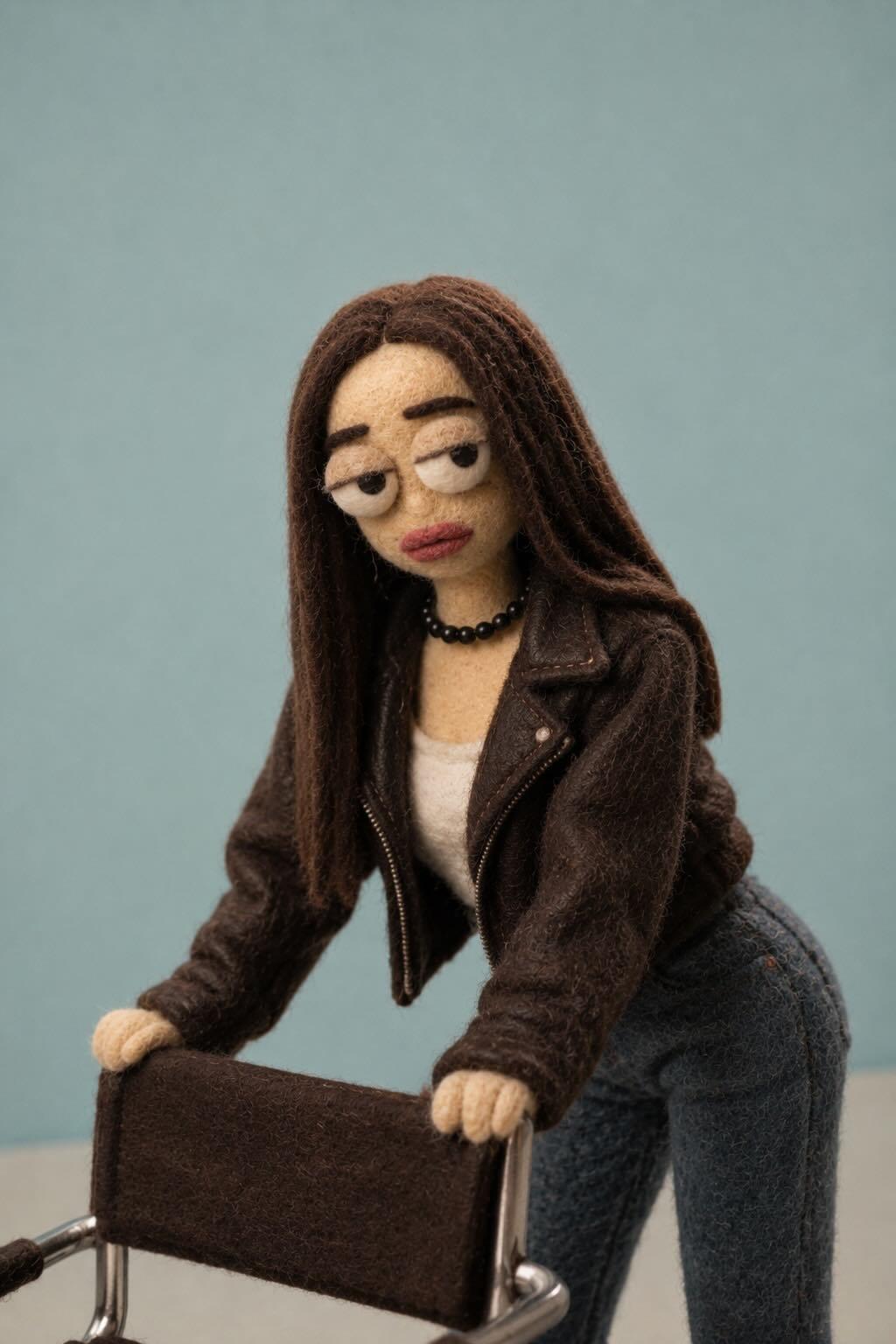 Handmade Needle-Felt Stop-Motion Puppet