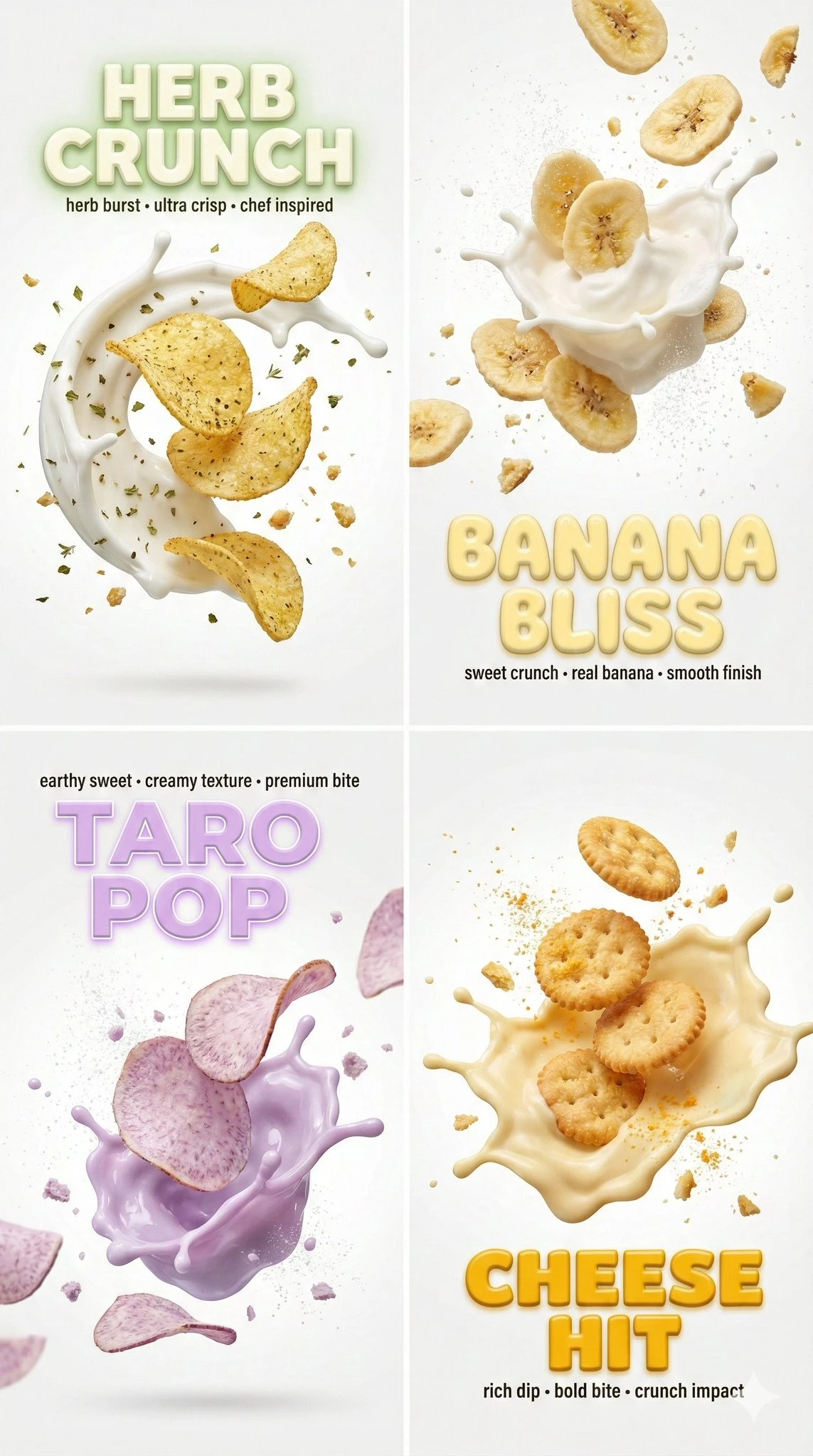 High-Definition Close-up Snack and Cream Interaction Scenes