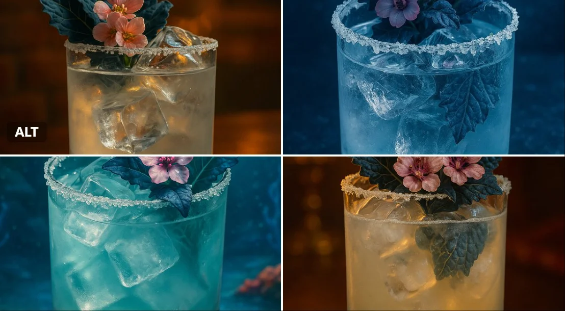 High-End Cocktail in Disney Movie Style