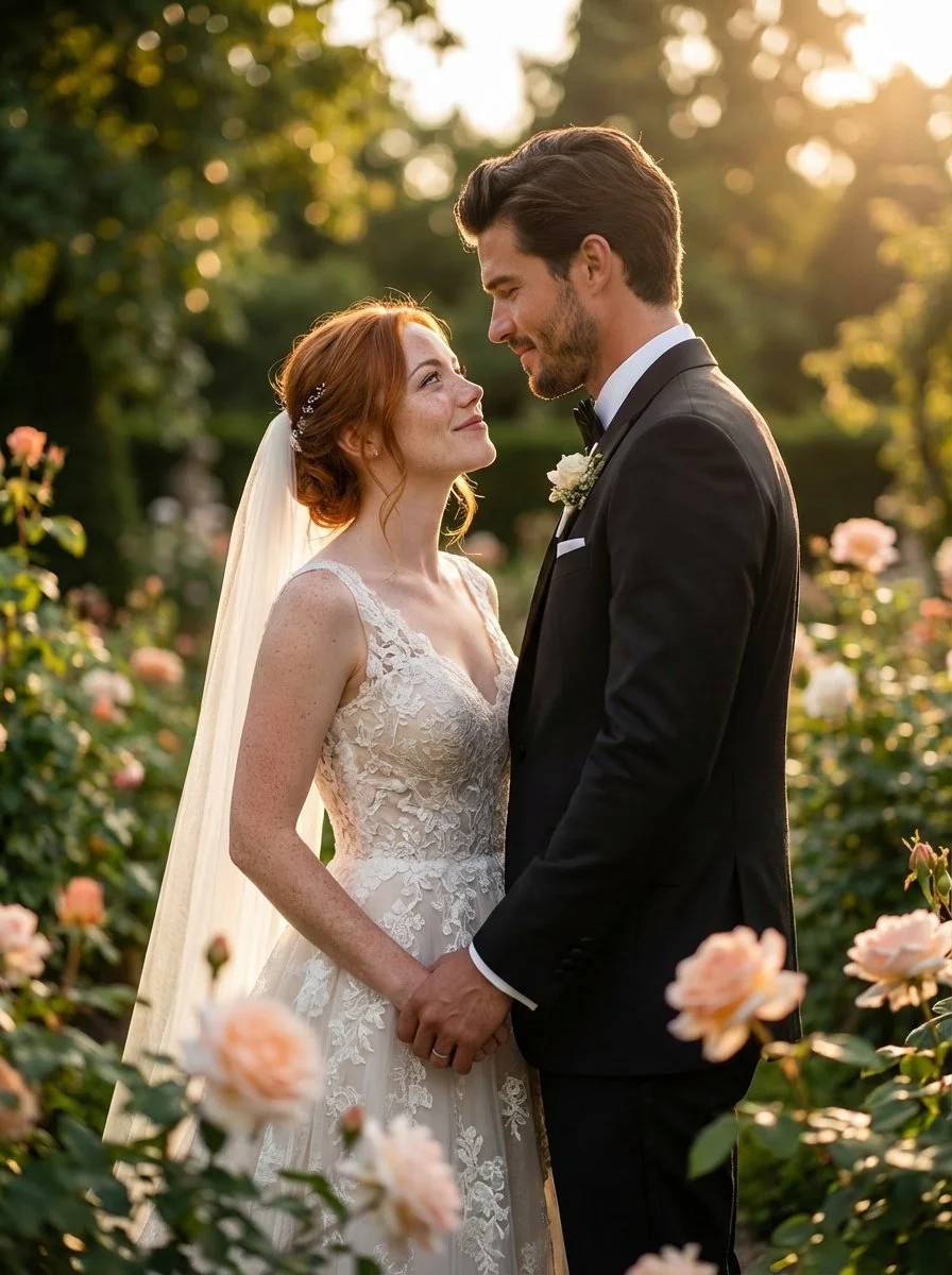 High-End Luxury Wedding Photography: Bride and Groom Outdoor Ceremony