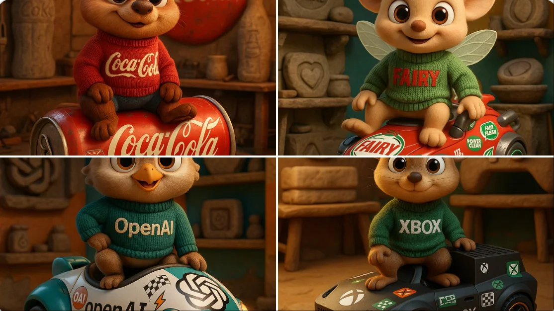 High-Quality 3D Cartoon Animal Character Inspired by Brand