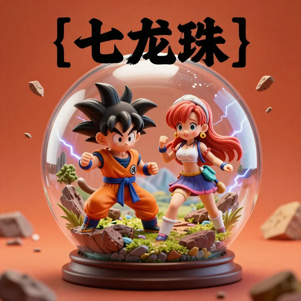 Highly Detailed 3D Chibi Figurine Diorama