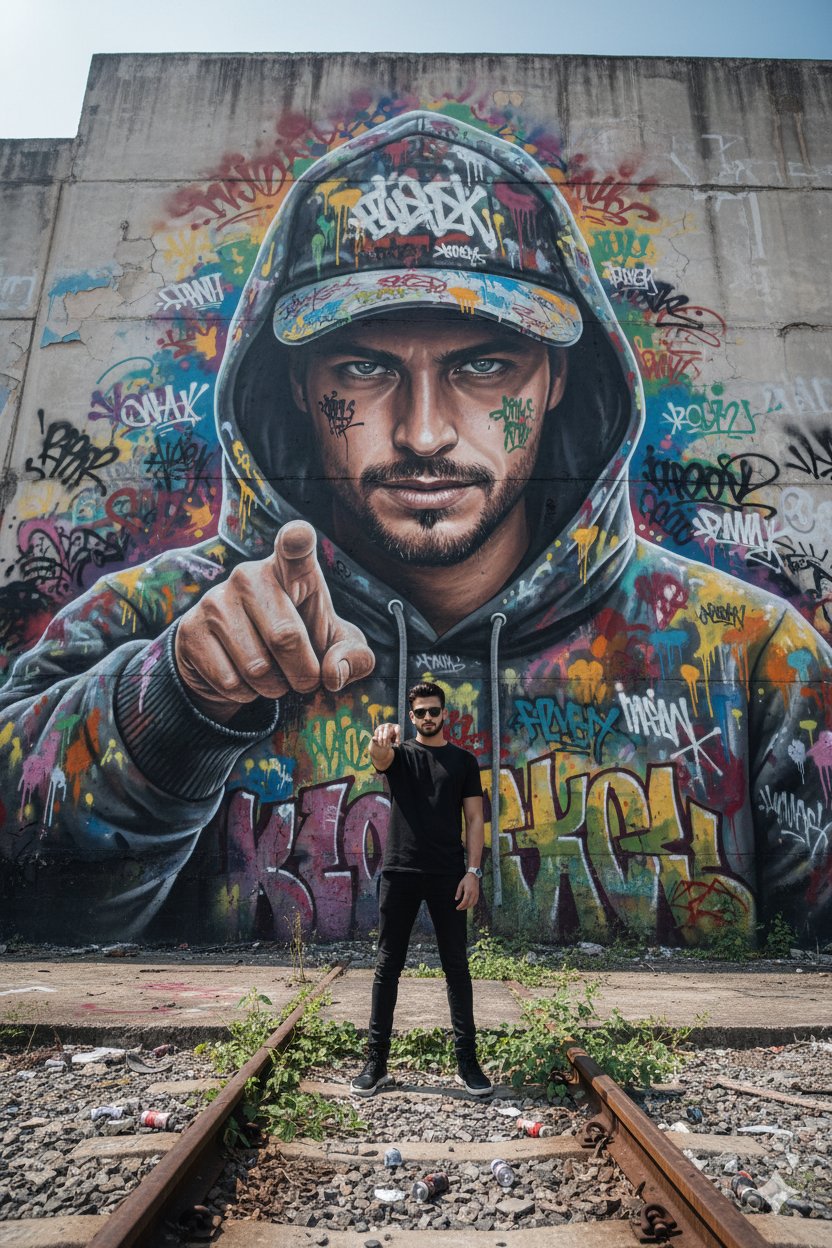 Hyper-Realistic Indonesian Street Art Photo
