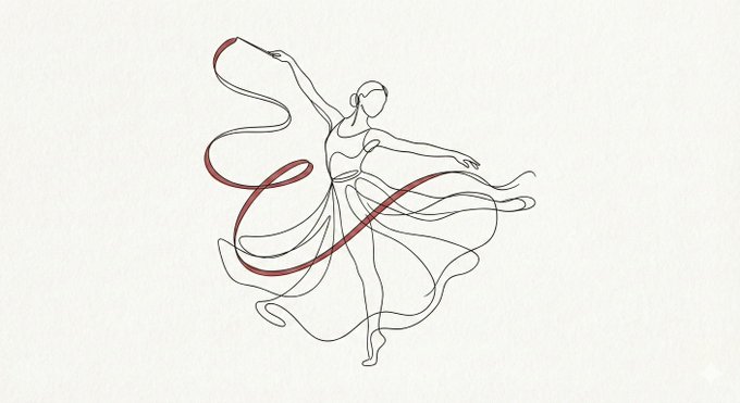 Illustrate Subject with Thin Black Line Art