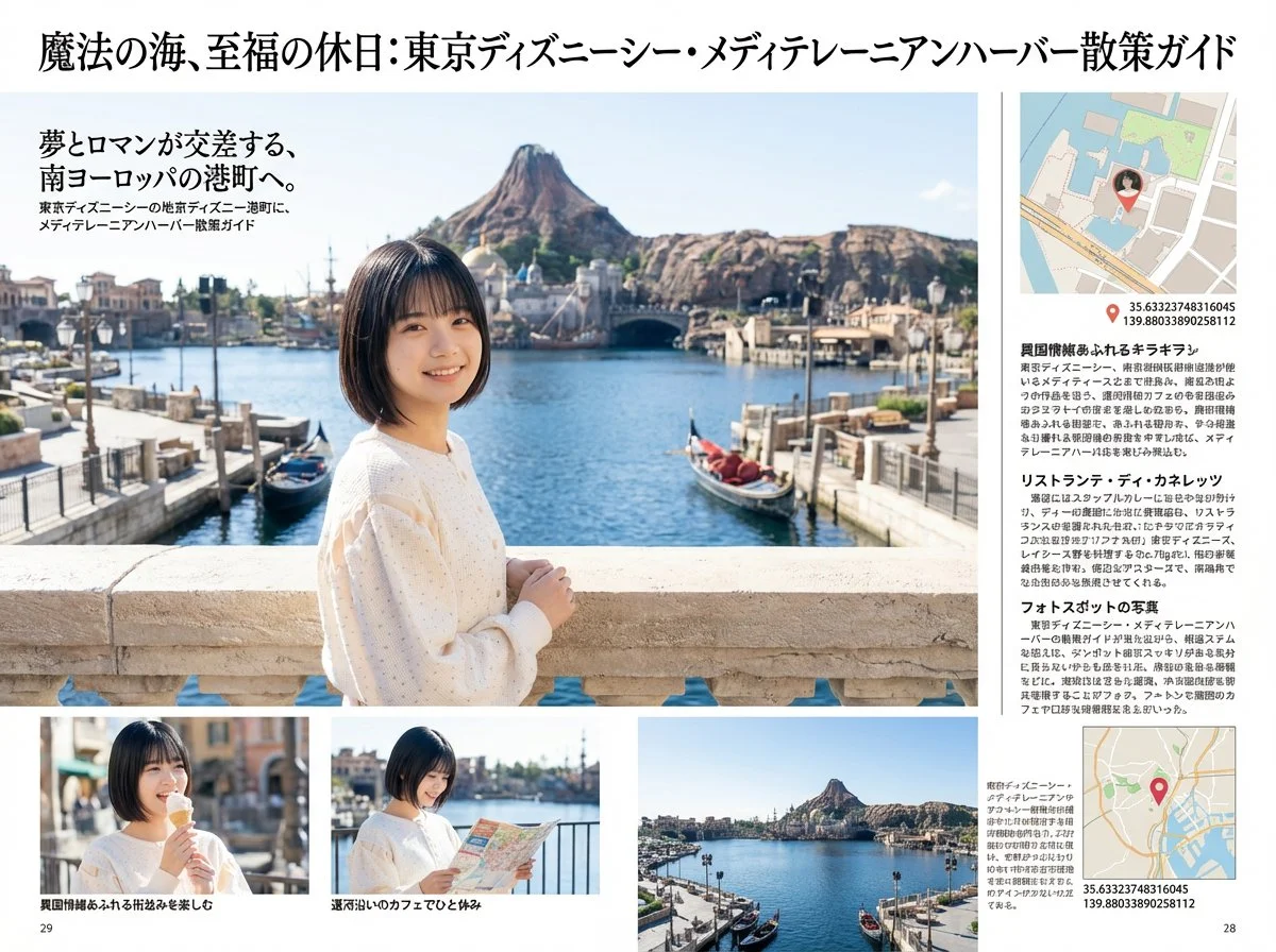Japanese Magazine Feature Page Design: Role观光Photography Album