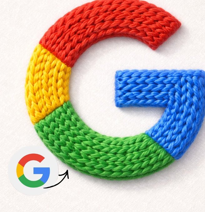 Knitted wool Instagram logo