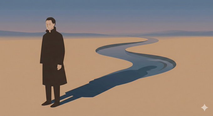 Minimal Poetic Character Illustration