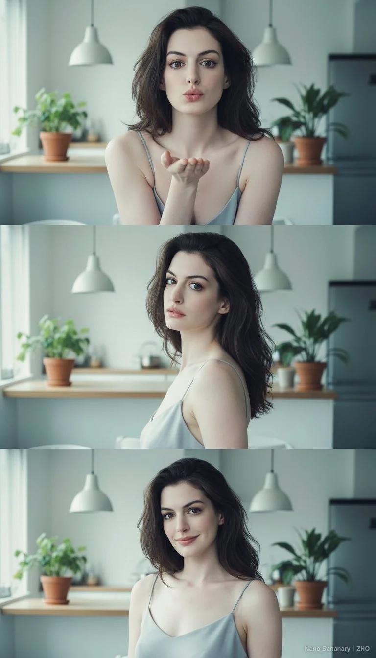 Overall Composition and Aesthetic, Character Pose and Expression Changes, Light and Skin Texture, Clothing and