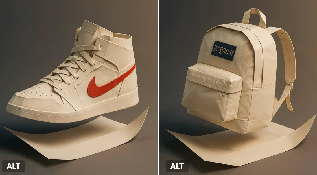 Paper Art Sneaker Folding Animation