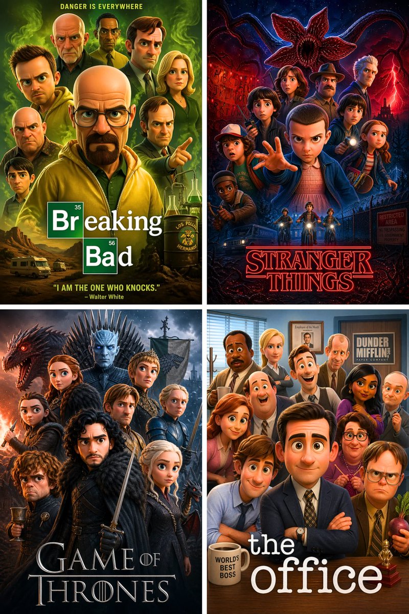 Pixar Style 3D CGI Animated Movie Poster