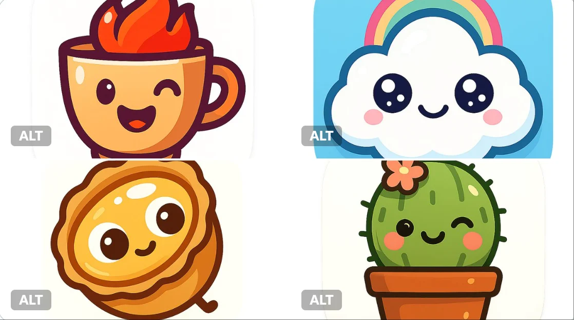 Playful Modern App Icon Design of a Cute Coffee Cup Character