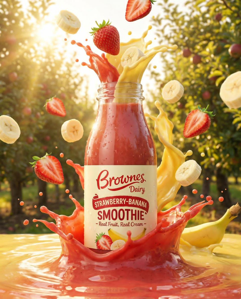 Premium Fruit Drink Ad Photography